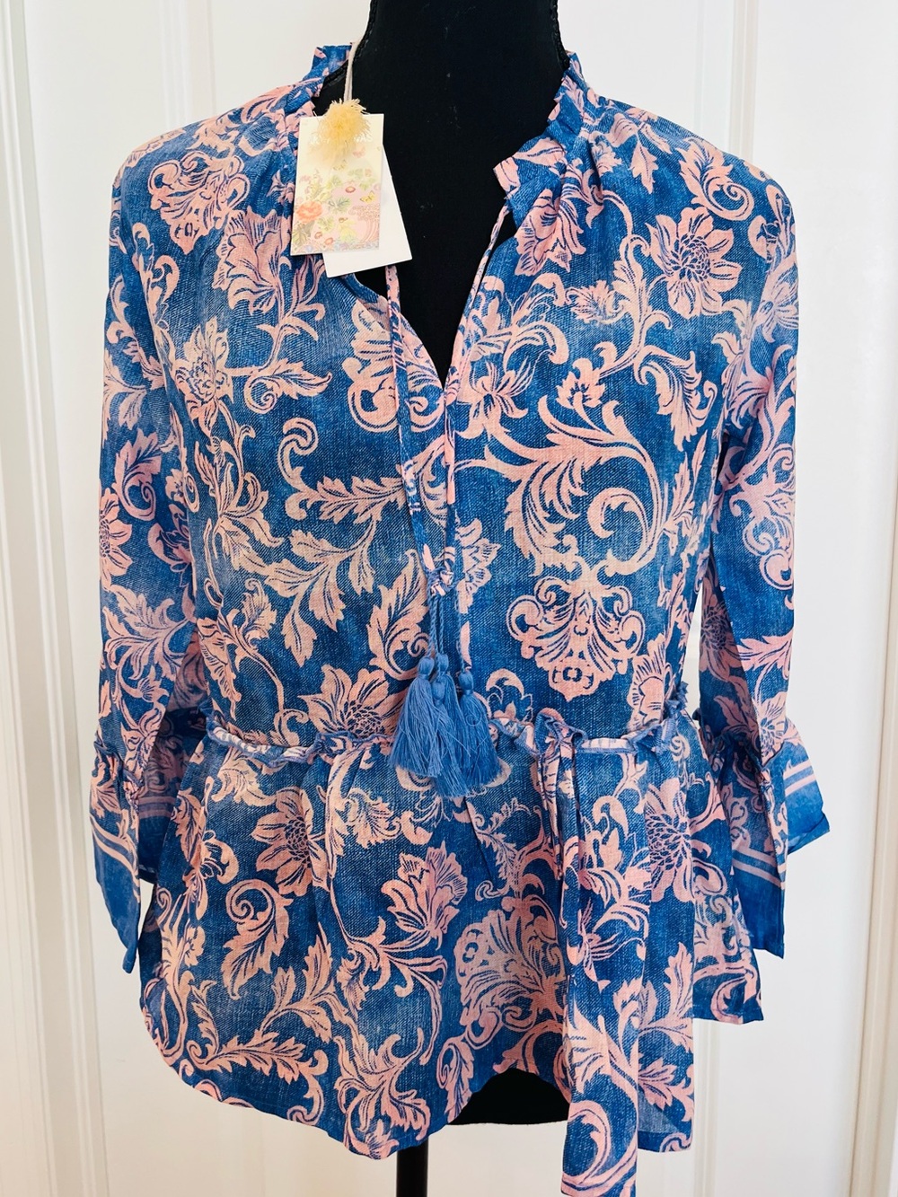 Johnny Was Florentina Ruffle Lake Blouse